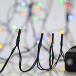 ΣΕΙΡΑ, 400 LED 3mm, 31V, 8 ΠΡΟΓΡΑΜΜΑΤΑ & ΜΝΗΜΗ, ΠΡΑΣΙΝΟ ΚΑΛΩΔΙΟ, ΧΡΩΜΑΤΙΣΤΟ LED, ΠΡΟΕΚΤΑΣΗ ΠΑΡΟΧΗΣ 300cm, ΑΝΑ 5cm, ΙΡ44