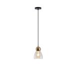 PENDANT LIGHT FIXTURES GLASS SIMPLE MAX 15W135X1220mm BLACK ARTE ILLUMINA AURELIA