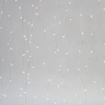 CURTAIN, 400 MINI LED, 31V ADAPTOR, SILVER COPPER WIRE, DAYLIGHT LED (H200 x W200cm, 16 LINES x 25 LED), LEAD WIRE 5m, IP44