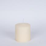 DECORATIVE CANDLE ECRU 9x10cm.