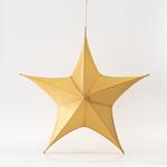 STAR,FABRIC IRIDESCENT GOLD, 65cm