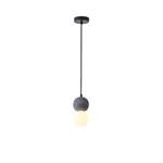 PENDANT LIGHT FIXTURES CONCRETE&GLASS G9 MAX 15W 100X100X210mm BLACK ARTE ILLUMINA PLASTER SERIES