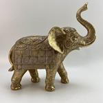 TABLE DECORATIVE, ELEPHANT, GOLD, 26x10x26cm
