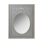 MIRROR WOOD GREY - LIGHT BROWN 60x80cm