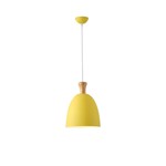 PENDANT LIGHT FIXTURES METAL 1XΕ27 MAX 15W 230X320mm YELLOW ARTE ILLUMINA SIMPLO