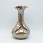ΒΑΖΟ ΛΟΥΛΟΥΔΙ ΚΕΡΑΜΙΚΟ ΣΚΟΥΡΟ ΑΣΗΜΙ 18.5x18.5x30.5cm