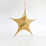 STAR,FABRIC METALLIC GOLD, 65cm