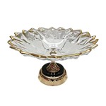 ΔΙΑΚΟΣΜΗΤΙΚΟ ΜΠΩΛ ΓΥΑΛΙΝΟ - ΜΕΤΑΛΛΙΚΟ ΧΡΥΣΟ - ΜΑΥΡΟ 32x19cm