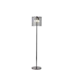 FLOOR LAMP LIGHT GLASS 3XE14 MAX 15W Φ300Χ1600mm BLACK ARTE ILLUMINA MIRA